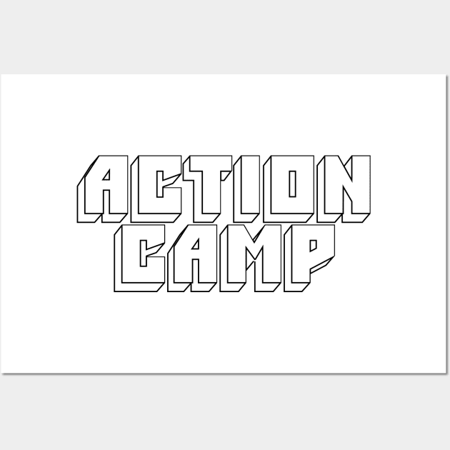 Action Camp Big Muff logo (Black) Wall Art by ActionCamp